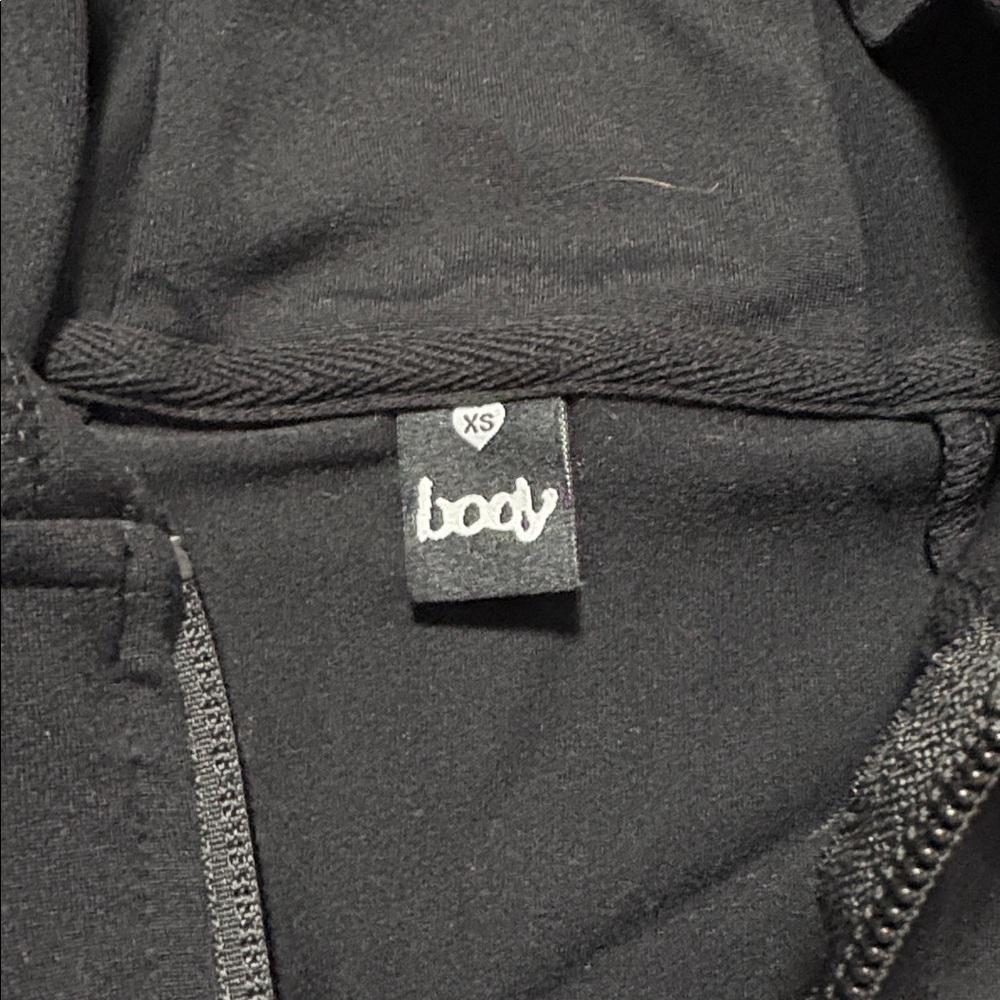 Women's Midnight Black Zip-Up Hoodie - Picture 5 of 7